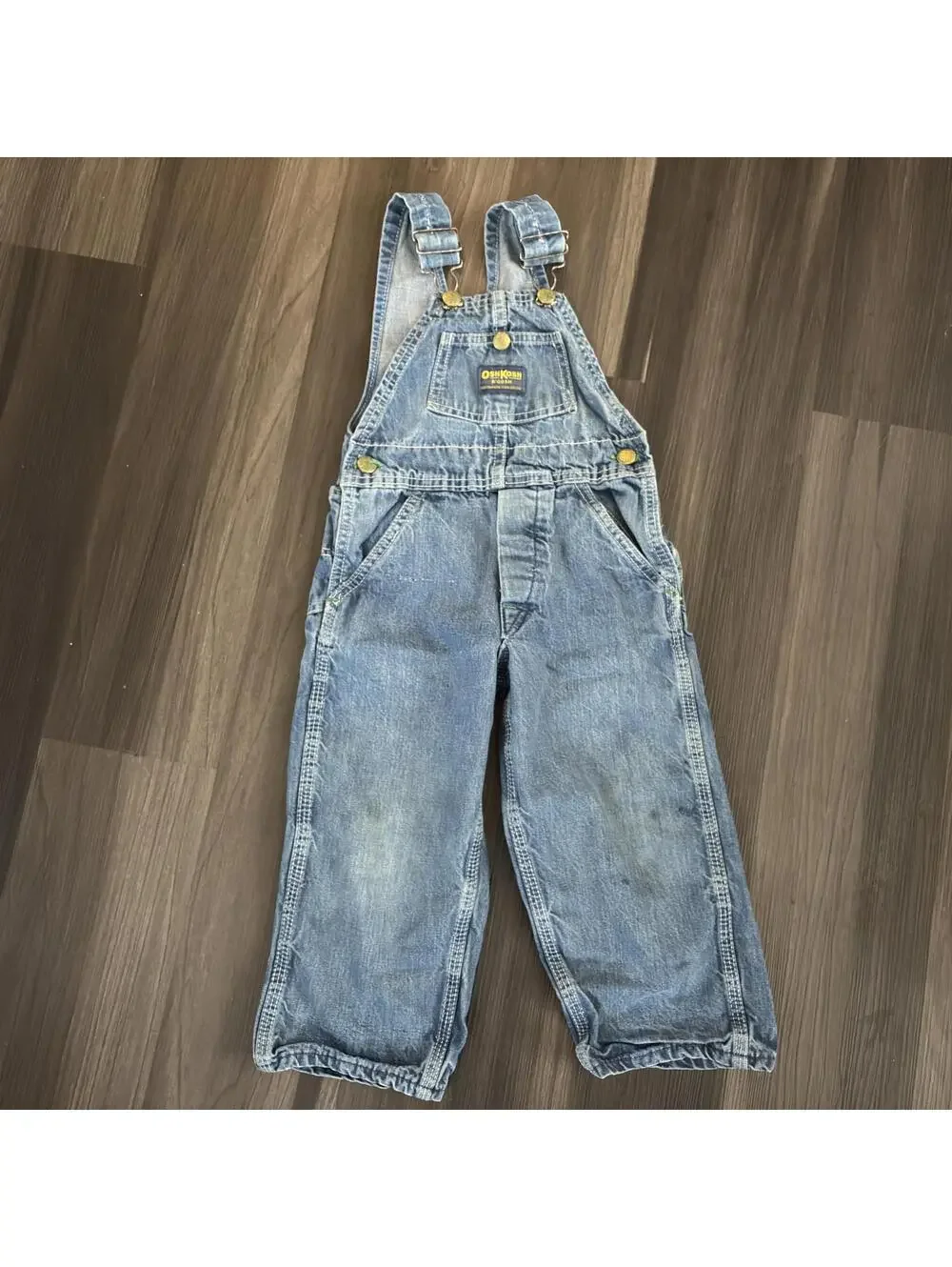 Vintage Oshkosh Vestbak Boys Overalls USA Union Made 2T